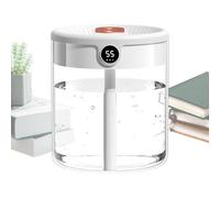 Cool Mist Humidifier, 2L Tank Ultrasonic Vaporizer, Automatic Moisture Control with Digital Display, Spray Desk Diffuser, Silent Humidifier, Ultrasonic Vaporizer for Bedroom Office