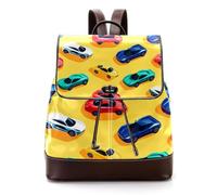 Cool Moon in Space Astrology Background PU Leather Backpack Purse per le donne, borsa a tracolla da viaggio da donna alla moda, Multicolore 05, 27x12.3x32cm