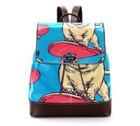 Cool Moon in Space Astrology Background PU Leather Backpack Purse per le donne, borsa a tracolla da viaggio da donna alla moda, Multicolore 03, 27x12.3x32cm