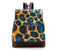 Cool Moon in Space Astrology Background PU Leather Backpack Purse per le donne, borsa a tracolla da viaggio da donna alla moda, Multicolore 07, 27x12.3x32cm