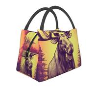 Cool Moose Borsa per il pranzo per donne e uomini, riutilizzabile, borsa termica per il pranzo, a prova di perdite, grande capacità, contenitori per il pranzo per lavoro, viaggi all'aperto