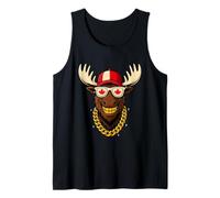 Cool Moose Vibes - Funny Canada Day Maple Leaf Flag Tee Canotta