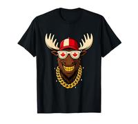 Cool Moose Vibes - Funny Canada Day Maple Leaf Flag Tee Maglietta