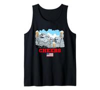 Cool Mount Rushmore National Memorial USA Presedents Cartoon Canotta