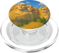 Cool Mount Rushmore National Memorial USA Presedents cartoon PopSockets PopGrip per MagSafe
