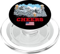 Cool Mount Rushmore National Memorial USA Presedents cartoon PopSockets PopGrip per MagSafe