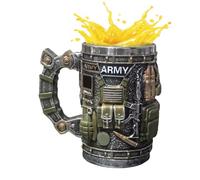 Cool Mugs - da caffè da uomo, in acciaio, grande capacità, in acciaio, per uomini, donne, ragazzi, papà, nonno, succhi di latte, acqua calda, birra, bevande, latte, succhi di birra