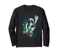 Cool Mummy Skateboard, I Love Skateboarding, Skateboard Fun Maglia a Manica