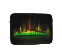 Cool Music - Custodia per computer portatile con motivo a onde sonore, 17", adatta per laptop, tablet, ecc
