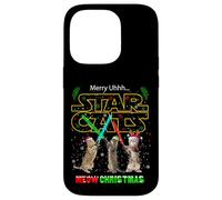 Cool New Year Christmas Cats Meow Fighting Illustration Fun Custodia per iPhone 14 Pro