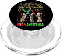 Cool New Year Christmas Cats Meow Fighting Illustration Fun PopSockets PopGrip per MagSafe