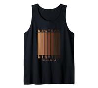 Cool New Yok City with Melanin Colors Illustration Graphic Canotta