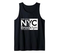 Cool New York City Brooklyn Free Style Illustration Graphic Canotta