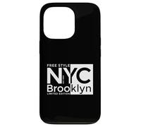 Cool New York City Brooklyn Free Style Illustration Graphic Custodia per iPhone 13 Pro