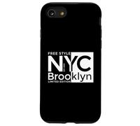 Cool New York City Brooklyn Free Style Illustration Graphic Custodia per iPhone SE (2020) / 7/8