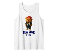 Cool New York City Teddy Bear Illustration Graphic Designs Canotta