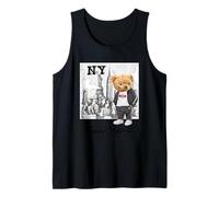 Cool New York City Teddy Bear Illustration Graphic Designs Canotta