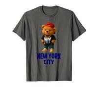 Cool New York City Teddy Bear Illustration Graphic Designs Maglietta