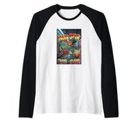 Cool New York City Teddy Bear Playing Basketball Underground Maglia con Maniche Raglan