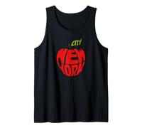 Cool New York City The Big Apple Graphic Design Fashion Canotta