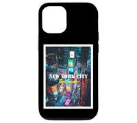 Cool New York City Times Square Skyline Illustration Graphic Custodia per iPhone 12/12 Pro