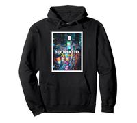 Cool New York City Times Square Skyline Illustration Graphic Felpa con Cappuccio