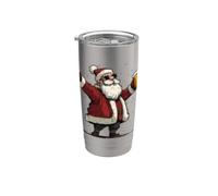 Cool Occhiali da sole Babbo Natale con birra per tifo Natale Bicchiere termico in acciaio inox doppia parete