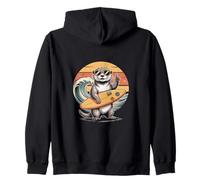 Cool Occhiali da Sole Otter Surfing Big Ocean Wave Felpa con Cappuccio