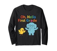 Cool Oh Ciao Primo Grado Carino Ritorno a Scuola Bambini & Insegnante Maglia a Manica