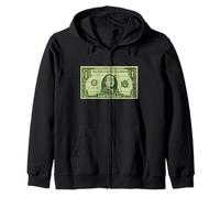 Cool One Dollar Cartoon Style, Yes I'm Rich, Rich Graphic Felpa con Cappuccio