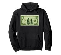 Cool One Dollar Cartoon Style, Yes I'm Rich, Rich Graphic Felpa con Cappuccio
