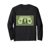Cool One Dollar Cartoon Style, Yes I'm Rich, Rich Graphic Maglia a Manica