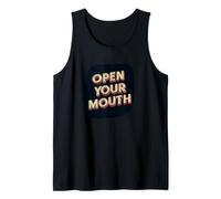 Cool Open Your Mouth Look per Ragazzi e Ragazze Canotta