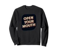 Cool Open Your Mouth Look per Ragazzi e Ragazze Felpa