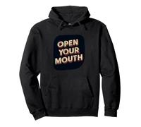 Cool Open Your Mouth Look per Ragazzi e Ragazze Felpa con Cappuccio