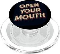 Cool Open Your Mouth Look per ragazzi e ragazze PopSockets PopGrip per MagSafe
