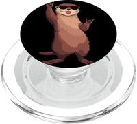 Cool Otter Rock mano segni occhiali da sole animale grafico e PopSockets PopGrip per MagSafe