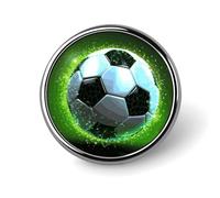 Cool Pallone da calcio rotondo distintivo carino smalto spilla spilla spilla personalizzata abbigliamento decorazione unisex porta badge cappelli borse camicie decorazione