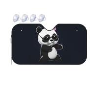 Cool Panda Parasole per parabrezza auto 2025 parasole pieghevole per auto divertente parasole per parabrezza anteriore copertura per interni automobilistici protezione solare piccola