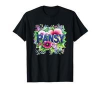 Cool Pansy Flower Costume per Viole del Pensiero e Stagione di fioritura Maglietta