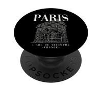 Cool Paris Arc de Triomphe Line Art Illustration Graphic PopSockets PopGrip Adesivo