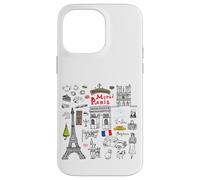 Cool Paris France Illustration Sketch Drawing Fashion Stuffs Custodia per iPhone 14 Pro Max