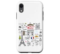 Cool Paris France Illustration Sketch Drawing Fashion Stuffs Custodia per iPhone XR