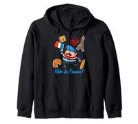 Cool Paris Style - I Love Paris Eiffel Tower Graphic Design Felpa con Cappuccio