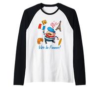Cool Paris Style - I Love Paris Eiffel Tower Graphic Design Maglia con Maniche Raglan
