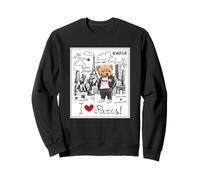 Cool Paris Teddy Bear Sketch Drawing Skyline Illustration Felpa