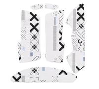 Cool Patterns, nastro antiscivolo per il palmo della mano, assorbe il sudore, compatibile con mouse da gioco wireless Razer DeathAdder V3 Pro (bianco)