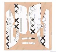 Cool Patterns Textures Grip Tape compatibile per Razer Viper/Viper Ultimate Gaming Mouse (bianco)