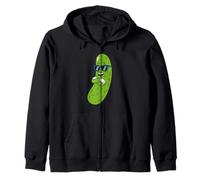 Cool Pickle Cartoon Funny Retro Y2K Aesthetic Felpa con Cappuccio