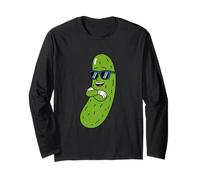 Cool Pickle Cartoon Funny Retro Y2K Aesthetic Maglia a Manica